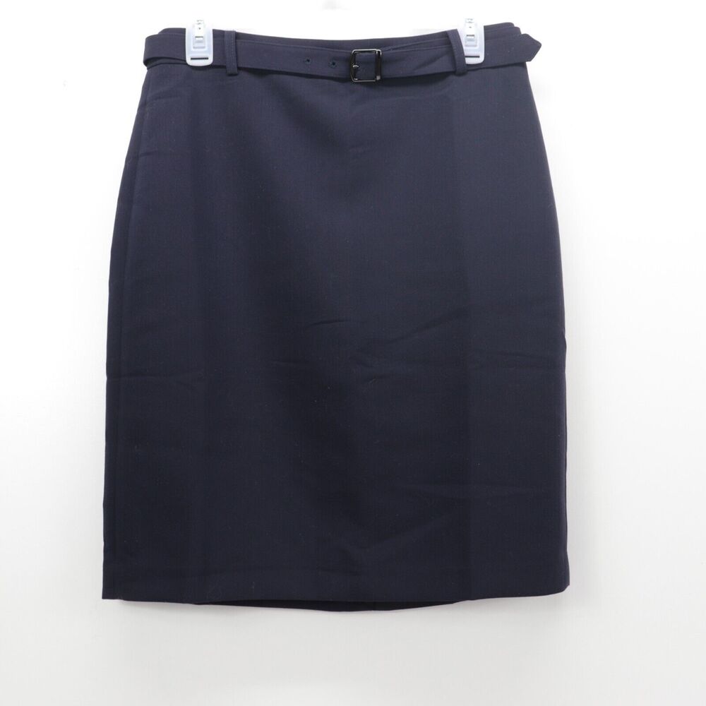 Banana Republic Women's 6 Stretch Pencil Professional Skirt Navy Blue NEW